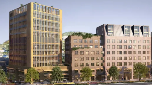 Loe Betongelementer - signert kontrakt Drammen Helsepark