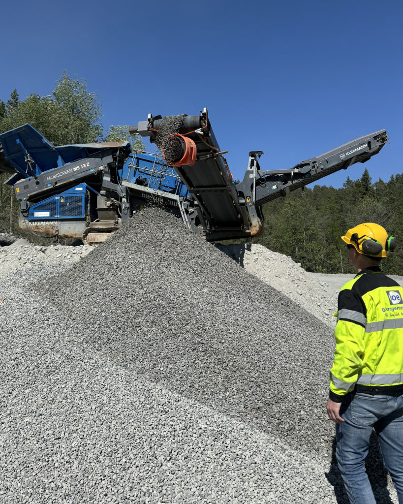 Resirkulert tilslag av vrakbetong